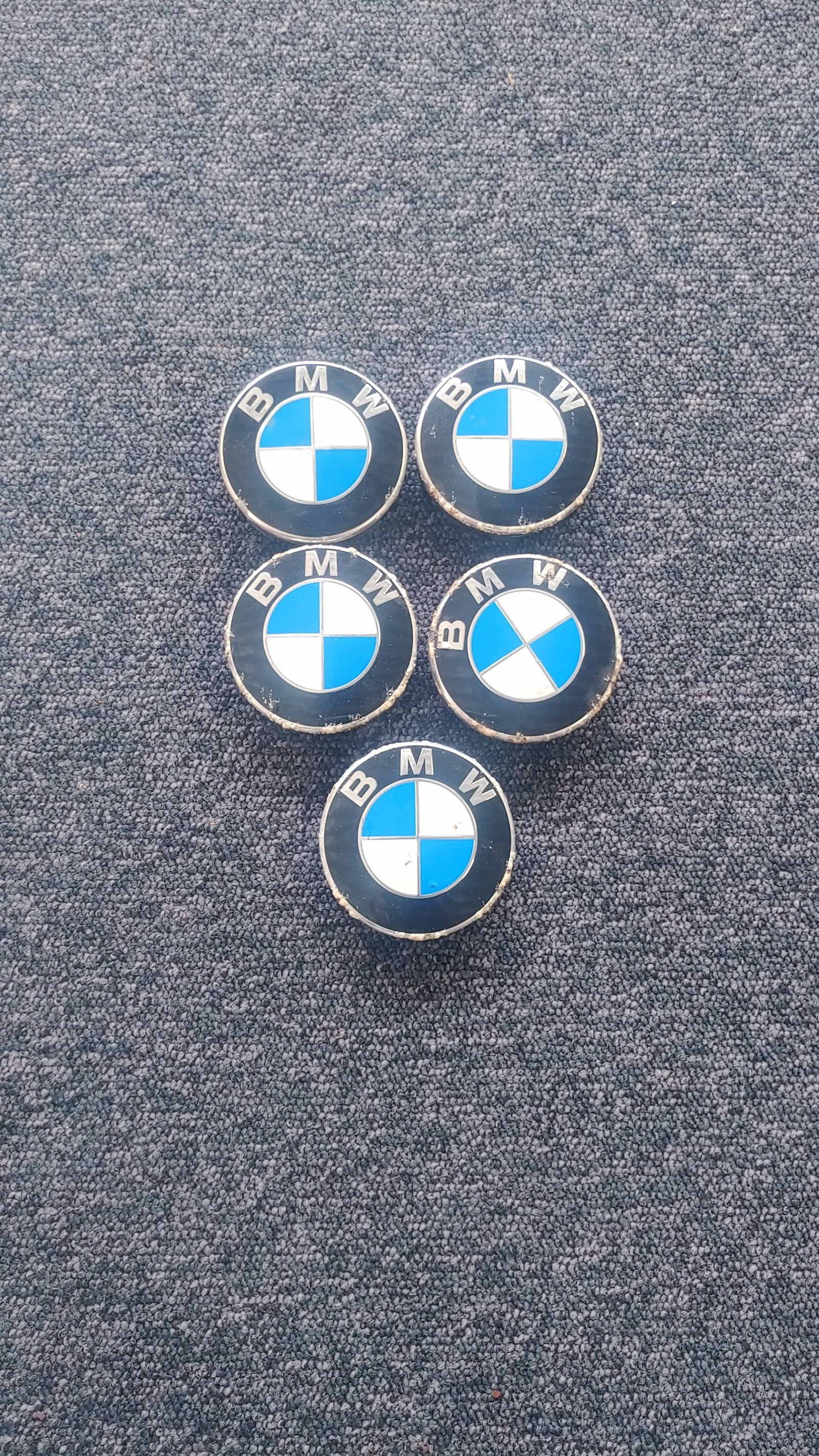 BMW F10/F11 Radnabendeckel mit Chromrand - Satz 5x Bild 1