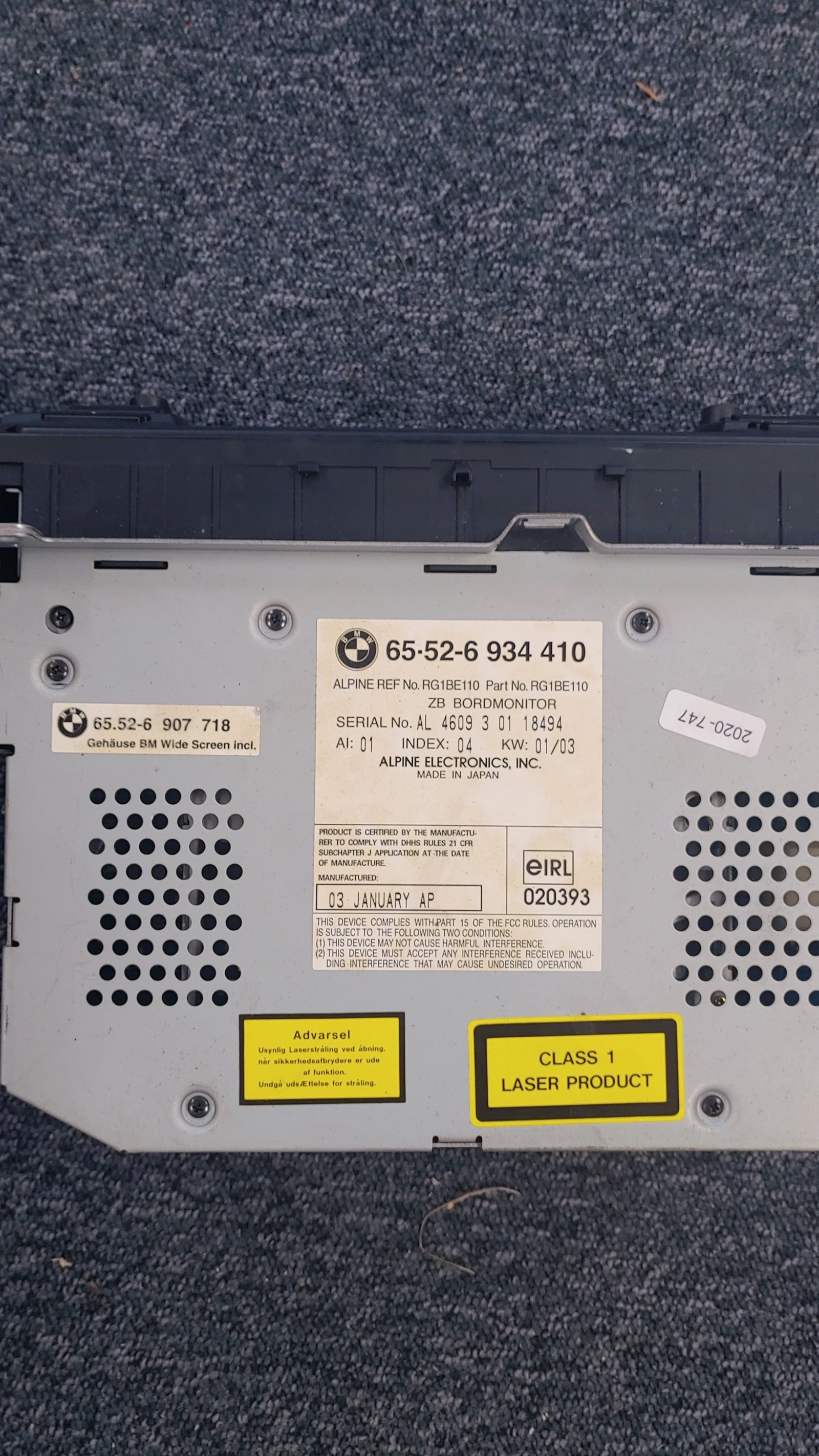 BMW E46 Bordmonitor 16:9 Bild 5