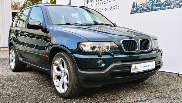 BMW X5 3.0iA (AHK, Vollleder, Navi, 20" Alus) (2003).