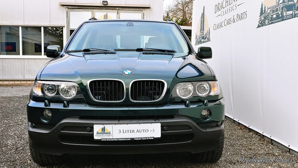 BMW X5 3.0iA (AHK, Vollleder, Navi, 20" Alus) (2003).
