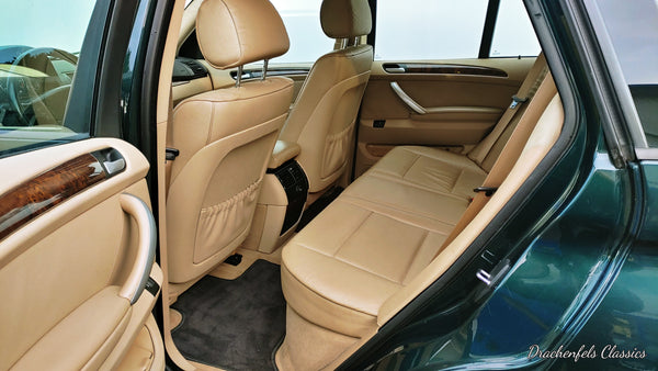 BMW X5 3.0iA (AHK, Vollleder, Navi, 20" Alus) (2003).