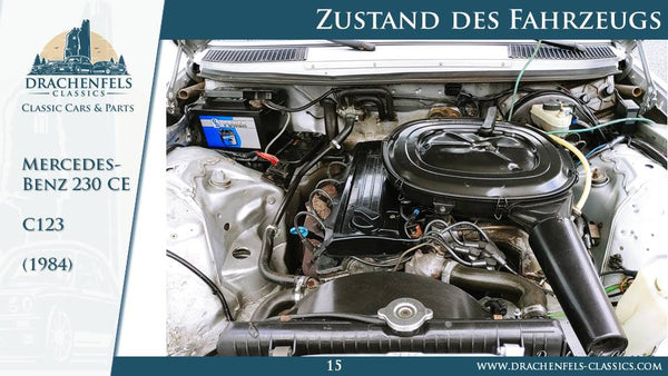 Mercedes-Benz 230 CE (W123) Handschalter (1984).