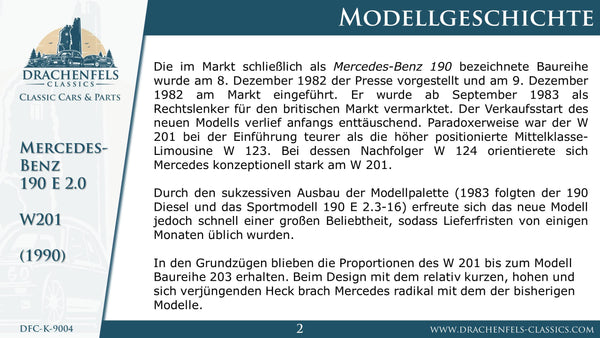 2023 - Mercedes-Benz 190 E 2.0 (1990)