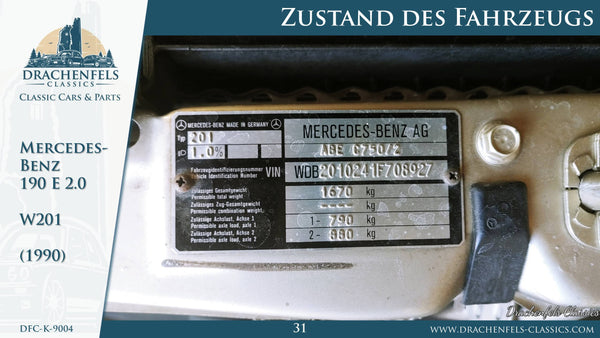 2023 - Mercedes-Benz 190 E 2.0 (1990)