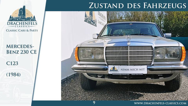 Mercedes-Benz 230 CE (W123) Handschalter (1984).